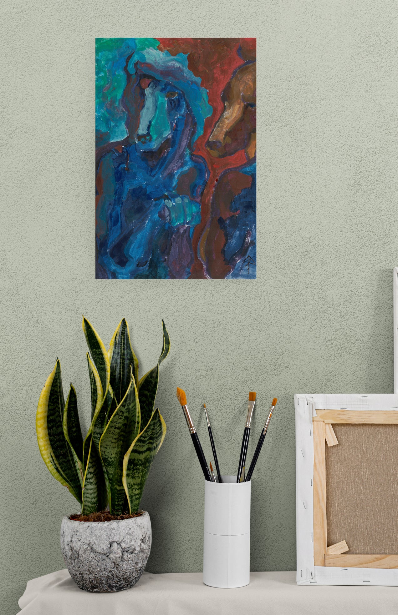 Two Thoughts, Canvas Art print