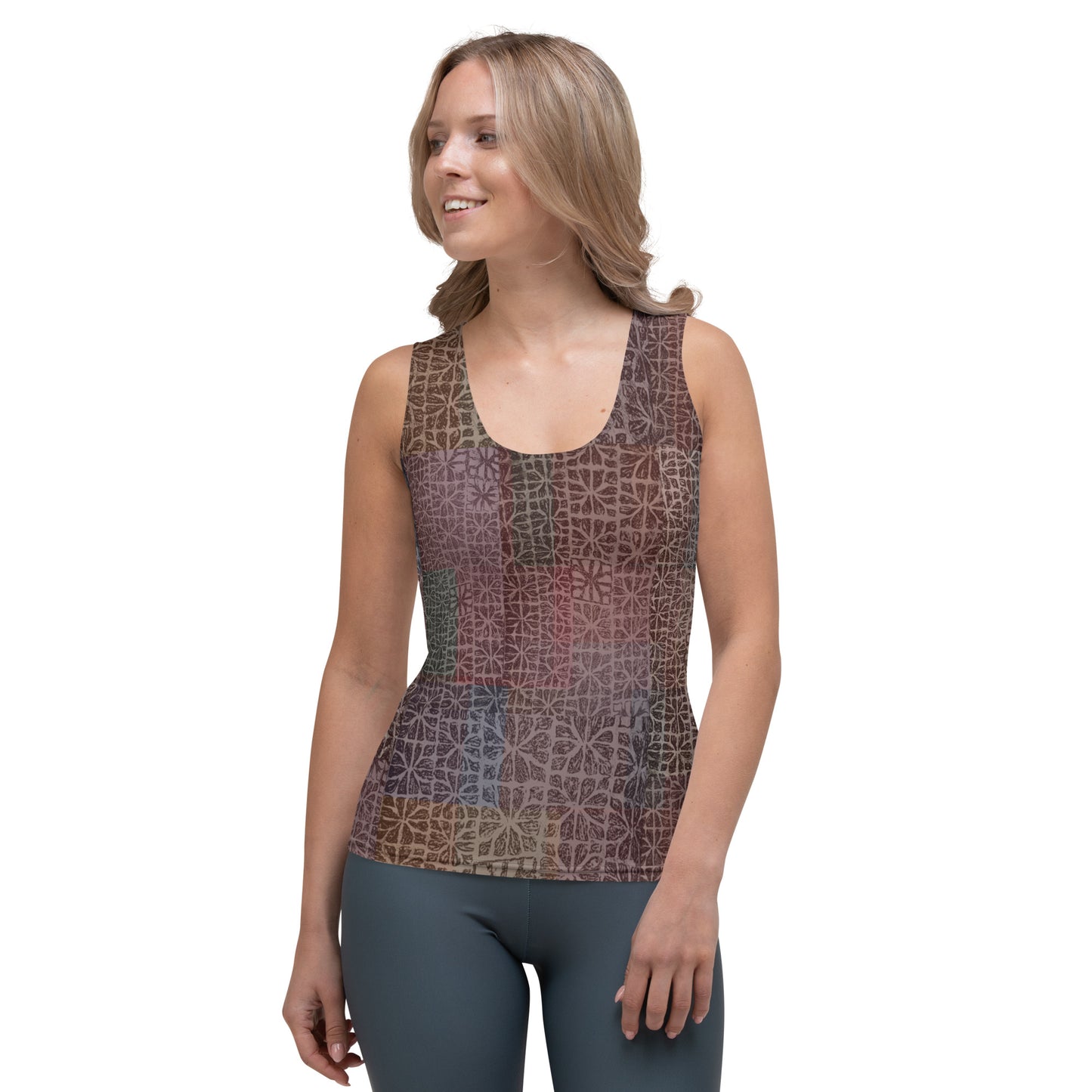 Ceramic art-inspired Tank Top for Women